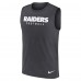 Las Vegas Raiders Nike Charcoal Primetime Legend Dri-FIT Muscle Tank Top