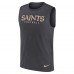 Майка New Orleans Saints Nike Charcoal Primetime Legend Performance Muscle