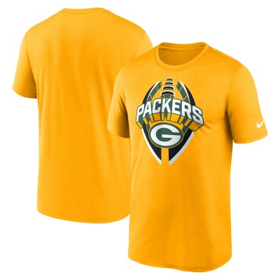 Футболка Green Bay Packers Nike Gold Legend Icon Performance