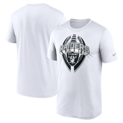Las Vegas Raiders Nike White Legend Icon Performance T-Shirt