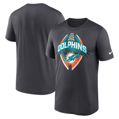 Футболка Miami Dolphins Nike Gray Legend Icon Performance