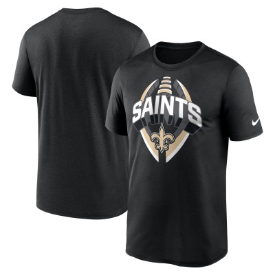 Футболка New Orleans Saints Nike Black Legend Icon Performance