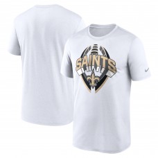 Футболка New Orleans Saints Nike White Legend Icon Performance