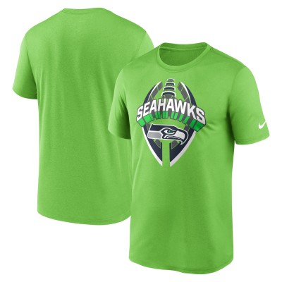 Seattle Seahawks Nike Neon Green Legend Icon Performance T-Shirt