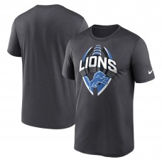 Футболка Detroit Lions Nike Gray Legend Icon Performance