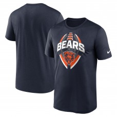 Футболка Chicago Bears Nike Navy Legend Icon Performance Футболка Chicago Bears Nike Navy Legend Icon Performance