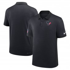 Houston Texans Nike Navy Sideline Victory Stripe Dri-FIT Polo