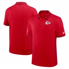 Kansas City Chiefs Nike Red Sideline Victory Stripe Dri-FIT Polo