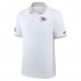Kansas City Chiefs Nike White Sideline Victory Stripe Dri-FIT Polo