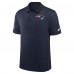New England Patriots Nike Navy Sideline Victory Stripe Dri-FIT Polo