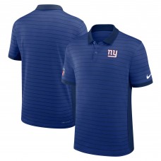 New York Giants Nike Royal Sideline Victory Stripe Dri-FIT Polo