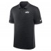 New York Jets Nike Black Sideline Victory Stripe Dri-FIT Polo