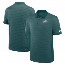Philadelphia Eagles Nike Midnight Green Sideline Victory Stripe Dri-FIT Polo