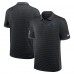 Carolina Panthers Nike Black Sideline Victory Stripe Performance Polo Carolina Panthers Nike Black Sideline Victory Stripe Performance Polo