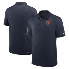 Chicago Bears Nike Navy Sideline Victory Stripe Performance Polo
