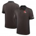 Cleveland Browns Nike Brown Sideline Victory Stripe Dri-FIT Polo