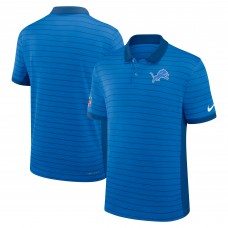 Detroit Lions Nike Blue Sideline Victory Stripe Dri-FIT Polo