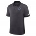 Dallas Cowboys Nike Gray Sideline Victory Stripe Dri-FIT Polo