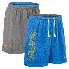 Шорты Los Angeles Chargers Nike Powder Blue Sideline Reversible Dri-FIT