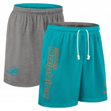 Шорты Miami Dolphins Nike Aqua Sideline Reversible Performance