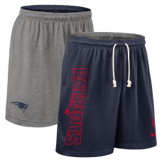 Шорты New England Patriots Nike Navy Sideline Reversible Dri-FIT