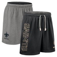 Шорты New Orleans Saints Nike Black Sideline Reversible Dri-FIT