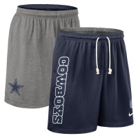 Шорты Dallas Cowboys Nike Navy Sideline Reversible Dri-FIT