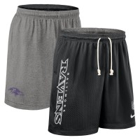 Шорты Baltimore Ravens Nike Black Sideline Reversible Dri-FIT
