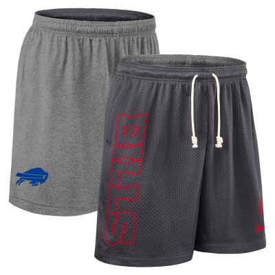 Шорты Buffalo Bills Nike Gray Sideline Reversible Dri-FIT