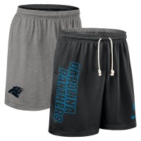 Шорты Carolina Panthers Nike Black Sideline Reversible Dri-FIT