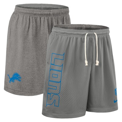 Шорты Detroit Lions Nike Gray Sideline Reversible Dri-FIT