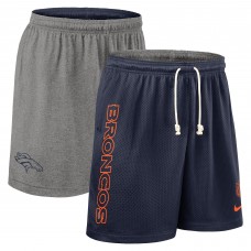 Шорты Denver Broncos Nike Navy Sideline Reversible Dri-FIT