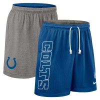 Indianapolis Colts Nike Royal Sideline Reversible Dri-FIT Shorts