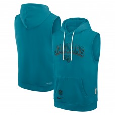 Jacksonville Jaguars Nike Teal Sideline Standard Issue Dri-FIT Sleeveless Hoodie
