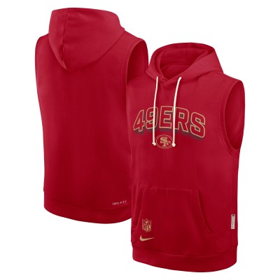 Худи без рукавов San Francisco 49ers Nike Scarlet Sideline Standard Issue Dri-FIT