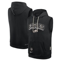 Худи без рукавов Philadelphia Eagles Nike Black Sideline Standard Issue Dri-FIT