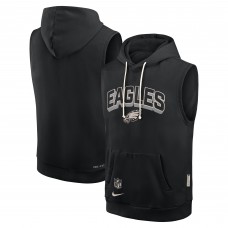 Худи без рукавов Philadelphia Eagles Nike Black Sideline Standard Issue Dri-FIT