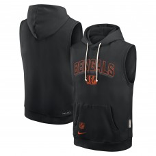 Худи без рукавов Cincinnati Bengals Nike Black Sideline Standard Issue Dri-FIT