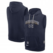 Худи без рукавов Dallas Cowboys Nike Navy Sideline Standard Issue Dri-FIT