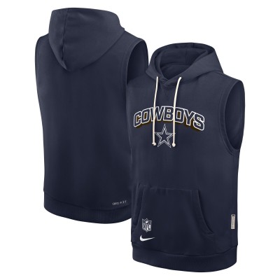 Худи без рукавов Dallas Cowboys Nike Navy Sideline Standard Issue Dri-FIT