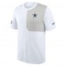Футболка Dallas Cowboys Nike White Sideline UV Performance Coach