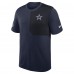 Футболка Dallas Cowboys Nike Navy Sideline UV Performance Coach