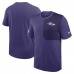 Футболка Baltimore Ravens Nike Purple Sideline UV Performance Coach