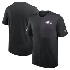 Baltimore Ravens Nike Black Sideline UV Dri-Fit Coach Shirt