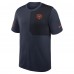Футболка Chicago Bears Nike Navy Sideline UV Performance Coach