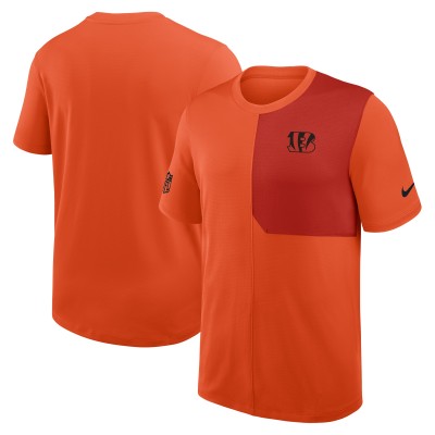 Cincinnati Bengals Nike Orange Sideline UV Dri-Fit Coach Shirt