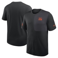Футболка Cincinnati Bengals Nike Black Sideline UV Performance Coach