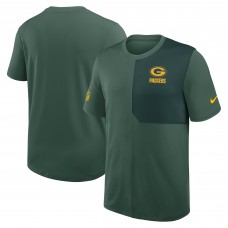 Футболка Green Bay Packers Nike Green Sideline UV Performance Coach