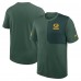 Футболка Green Bay Packers Nike Green Sideline UV Performance Coach