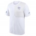 Los Angeles Rams Nike White Sideline UV Dri-Fit Coach Shirt